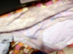 19 yr old - 2 pairs of lacey undies get sprayed