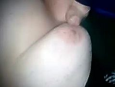 Cumming on my wife's tit