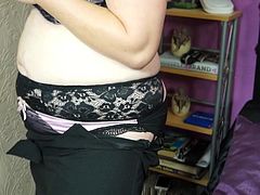 Meet Deedee, an European mature whore that had a lot of cock and semen at her times and still needs a lot more. This chubby tattooed whores knows how to use her pussy to raise our cocks and does it in a very fitly manned, masturbating and groping her boobs. Stay with her because there's a lot to see!
