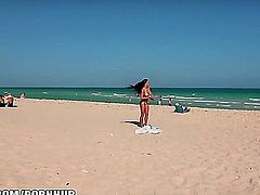 Amateur bikini at the beach