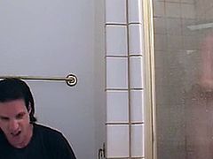 He has to use the bathroom, so he goes in when his friend's daughter is taking a shower. What does he do?
Masturbates in front of her, then proceeds to fuck her in the ass and cum on her face, that's what! What else?