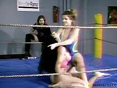 Girl fight in the ring