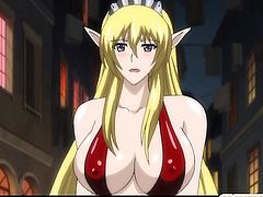 Horny hentai Elf with bigboobs assfucked