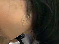 Japanese asian mommy jerking dong of her student