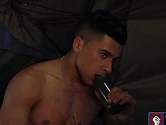 Anal loving military hunks Armond Rizzo and Sean Duran. This is one naughty show for your horny fantasies. They are giving you the best anal coition with their kinky moves.