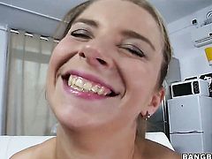 Katerina with bubbly booty is on fire in cumshot sex action