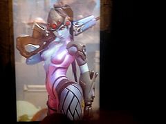 Cum Tribute to Widowmaker (Overwatch)