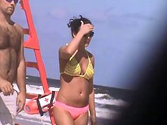 sexy spanish beach girl cameltoe big tit 171