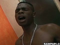 Barebacked brings you a hell of a free porn video where you can see how this naughty twink gets barebacked hard by a black dude into a massively intense anal orgasm.