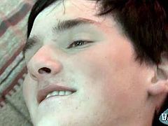 Noah your lovely twink gets rammed from behind by this blonde guy Patrick as they starts their bareback fucking filled with passion as they kiss while fucking their buttholes.