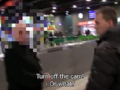 A guy is strolling around the Czech Republic and looking for guys who want to strip and fuck for cash. He first tricks them into showing off and then fucking.