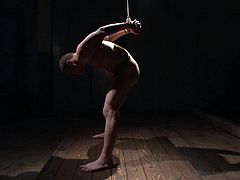 Will this gay slave be able, to handle 30 minutes of torture in his master sex dungeon. The slave has his throat stuffed with his master's big cock. Since the slave is locked in the basement and tied up with rope, he has no choice, but to suck cock.