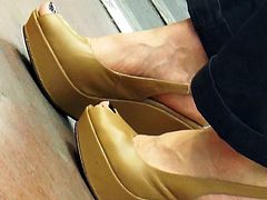 Wedges Heels in a Subway