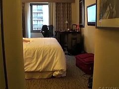 What better way to spend a New York vacation than banging the shit out of yourself in your hotel room! Don't worry, Catie saw the sights too.