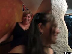 Fatty Pub brings you a hell of a free porn video where you can see how these BBW sluts are ready to party hard at the bar while assuming very naughty positions.