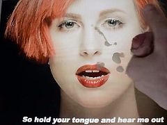 Hayley Williams cum tribute gif