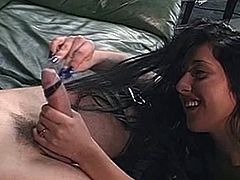 The Art of Handjobs brings you a hell of a free porn video where you can see how this sexy brunette milf gives her man a great pov handjob while assuming hot poses.