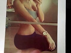 Tribute wank for Skype girl