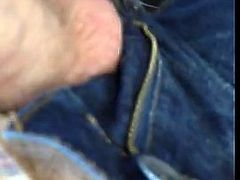 Jerking on the bus with a guy close to him