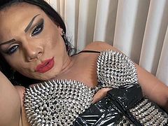 This hot tranny is a real beauty with a big dick. This horny ladyboy is alone in her bed and misses a good company of sucking and fucking. However, she gets a boner and it's time to jerk off the load. So, she grabs on her hard big cock and plays with it wildly. Wanna help her out?