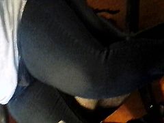 spying on my not mother in laws thighs in tight jeans