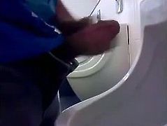 Jerking off at the urinal