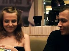 Unthinkably sexy babe Zanna and horny dude have a lot of fun in this blowjob action