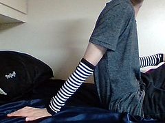 Cute emo teen masterbating