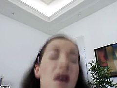 Brunette ebony Dusya makes mans anal fantasies come true