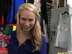 Blonde blows dudes beefy erect rod like theres no tomorrow
