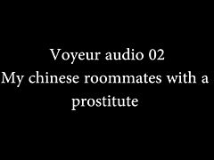 Voyeur audio 02 - My chinese roommate with a prostitute