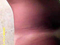 27yo ex girlfriend with big boobs caught by spycam in shower