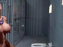 Johnny Sins has ended up in prison and now hes very lonely. He hadnt had pussy in a long time but along comes Nina Elle to surprise him with her shaved cunt.