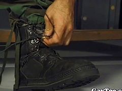 Hot army gay guys sucking dick and toes