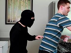 Have you ever fantasized about a robber, a burglar or even a hot guy you know disguised in a masked man, that comes when least expected in your home? Click to watch how this inciting surprise ends. The masked guy demands for a kinky blowjob. Enjoy the sexy story.
