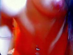Hot Chick with Huge Titties Solo Masturbation