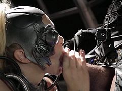 In a galaxy far, far, away, Julia Ann went full cyber and she is going to get some android porn on. Youve never seen the blonde bombshell do the robot on a cock before, heres ya chance