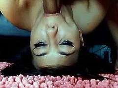 Upside down BBC facefuck