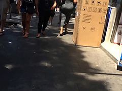 Bouncy Big Ass walking in slow motion