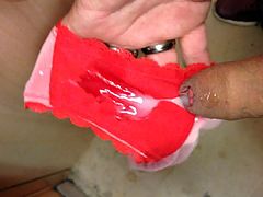 At store, i cum on panties