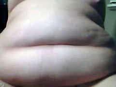 Fat BBW Ex GF masturbating her Plump Wet Pink Pussy