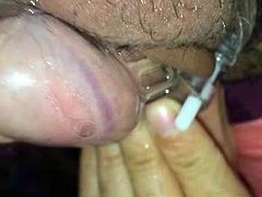 cum leaking from milking in chastity