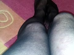 schwarze Strumpfhose
