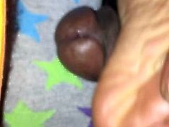 Ebony Sock Footjob