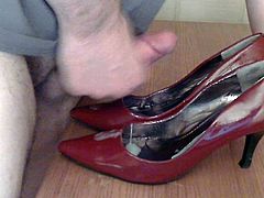 Cum On Red Patent Heels Shoes