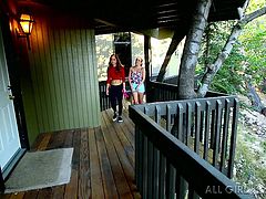 When these hot bitches get to the cozy chalet, where the fireplace is lit, they feel hot and begin to undress. Click to watch this lesbian couple savoring their love with lusty embraces and a kinky oilly massage. See them kissing passionately.