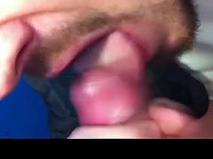 Sucking Cock in Toilet Cum