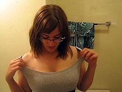 short boobs flash nerd