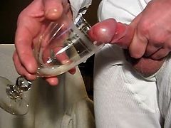 Str8 mormon daddy cum in glass