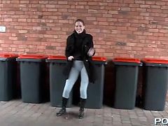 Flashing and peeing in public turns this hottie on